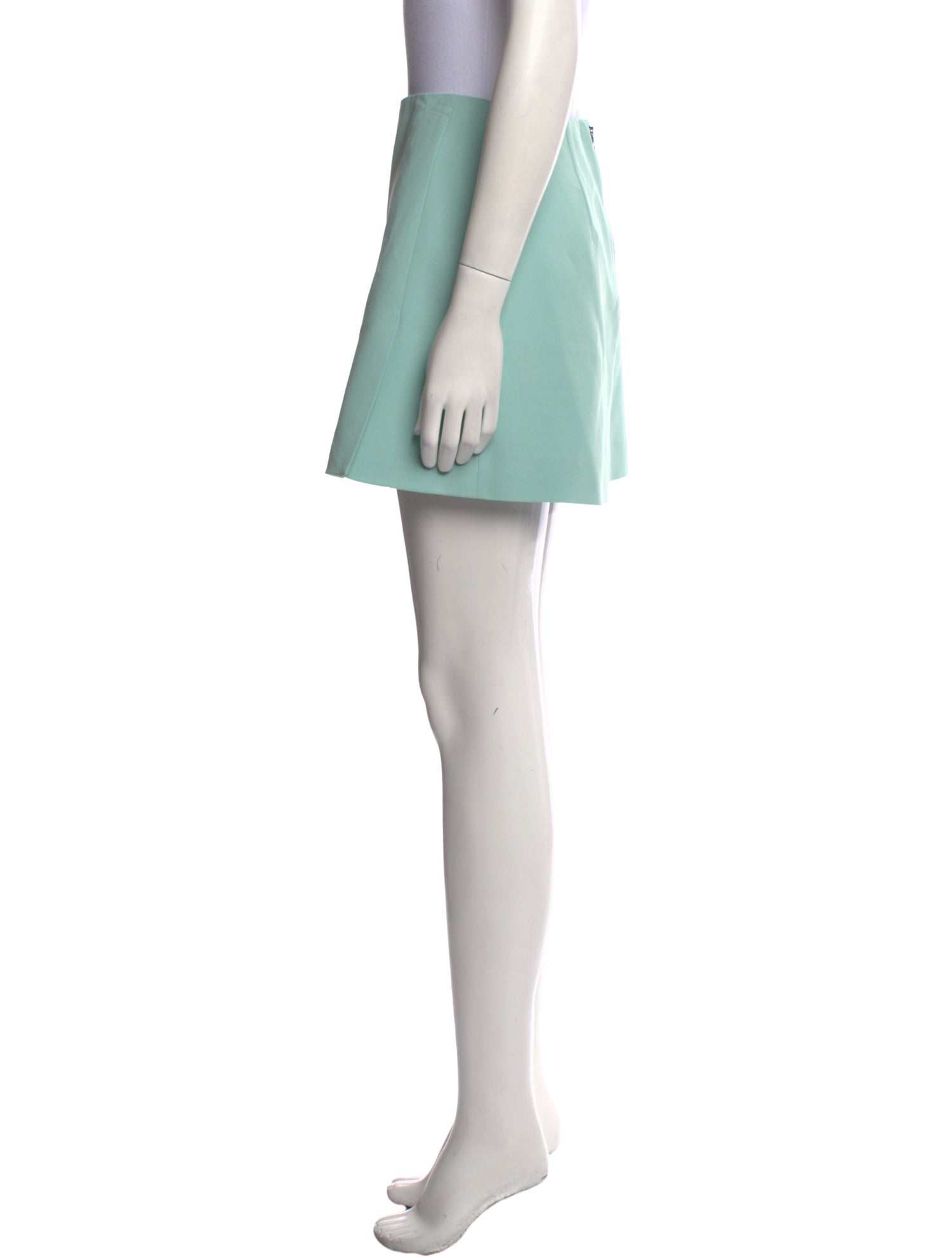 Alice + Olivia Pleated Accents Mini Skirt