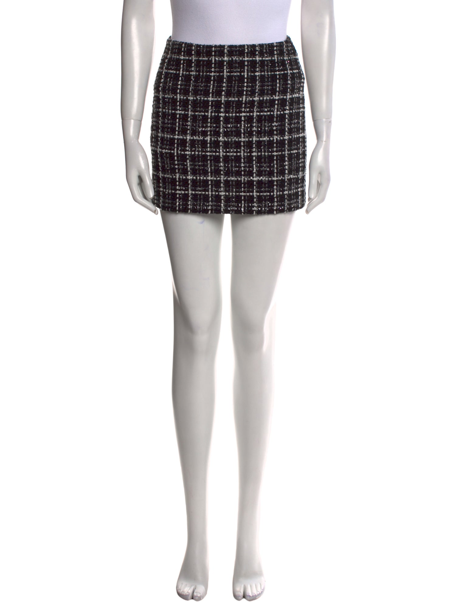 Alice + Olivia Plaid Print Mini Skirt