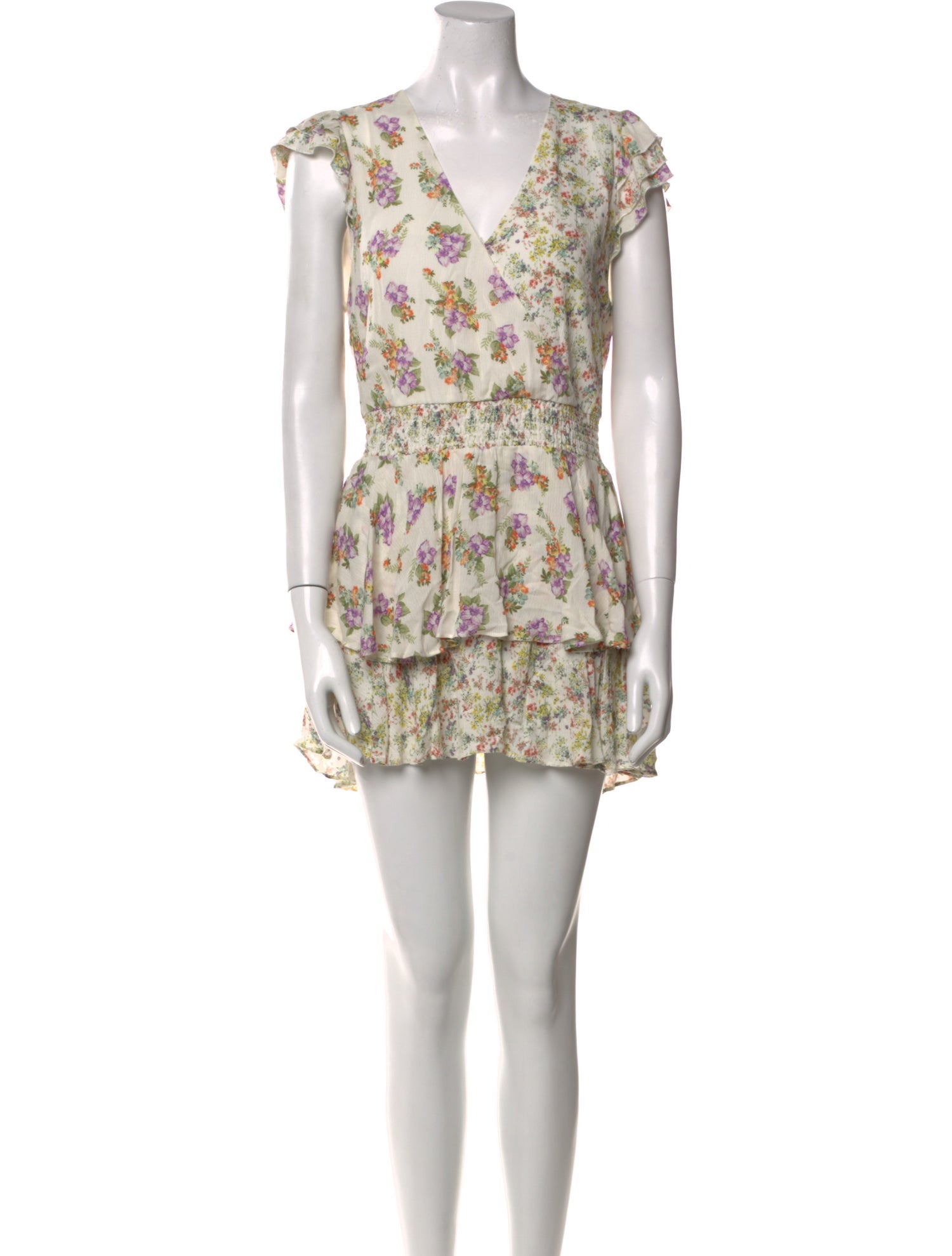 Alice + Olivia Floral Print Mini Dress