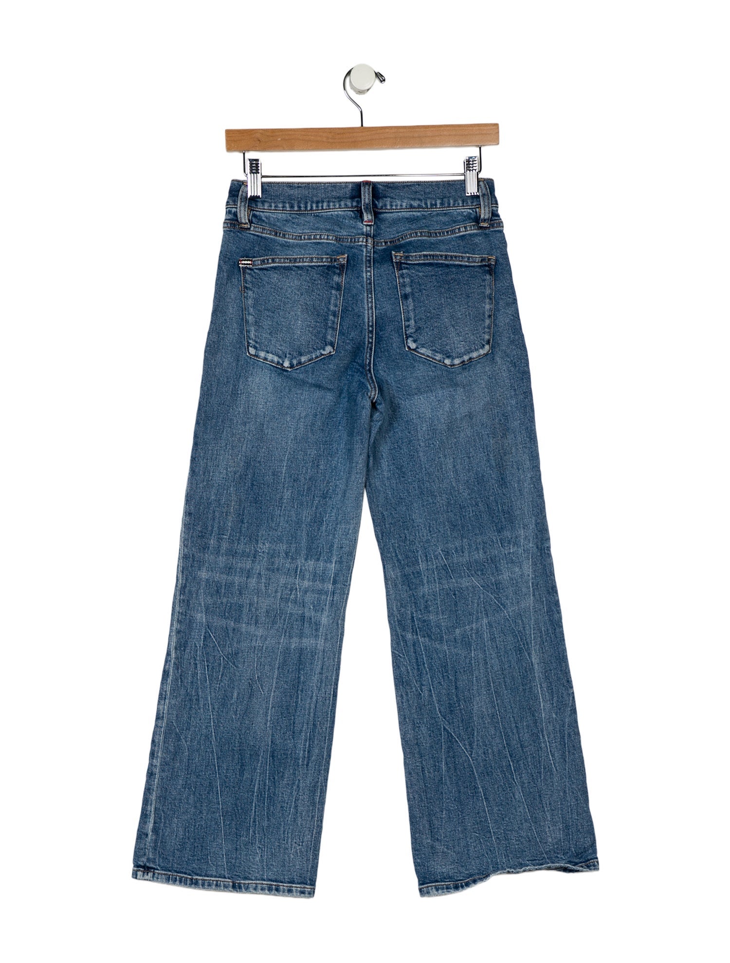 Alice + Olivia Mid-Rise Wide Leg Jeans