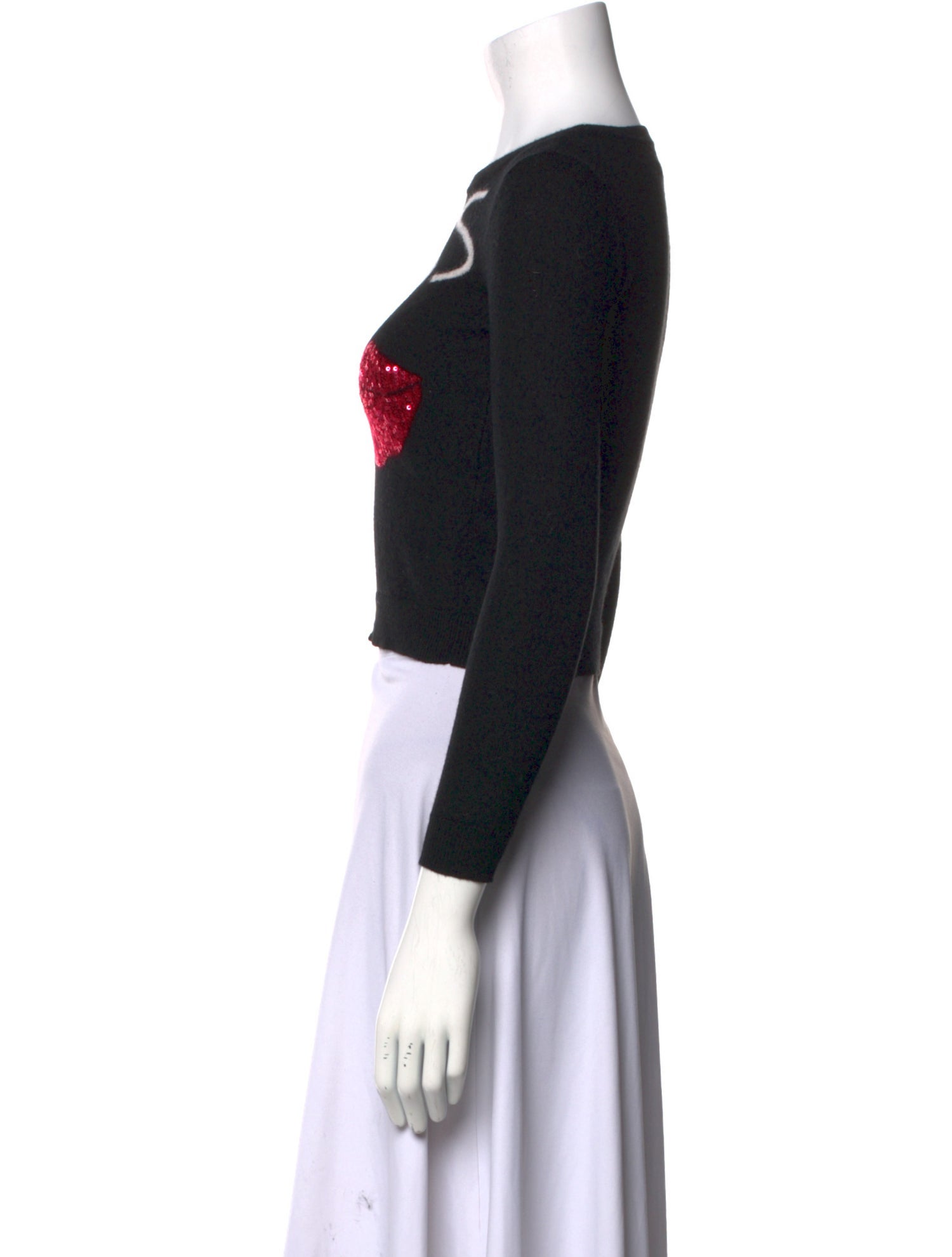 Alice + Olivia Wool Graphic Print Sweater