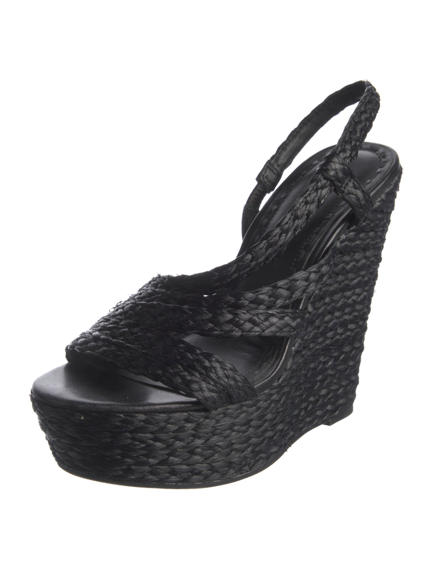 Alice + Olivia Raffia Braided Accents Espadrilles