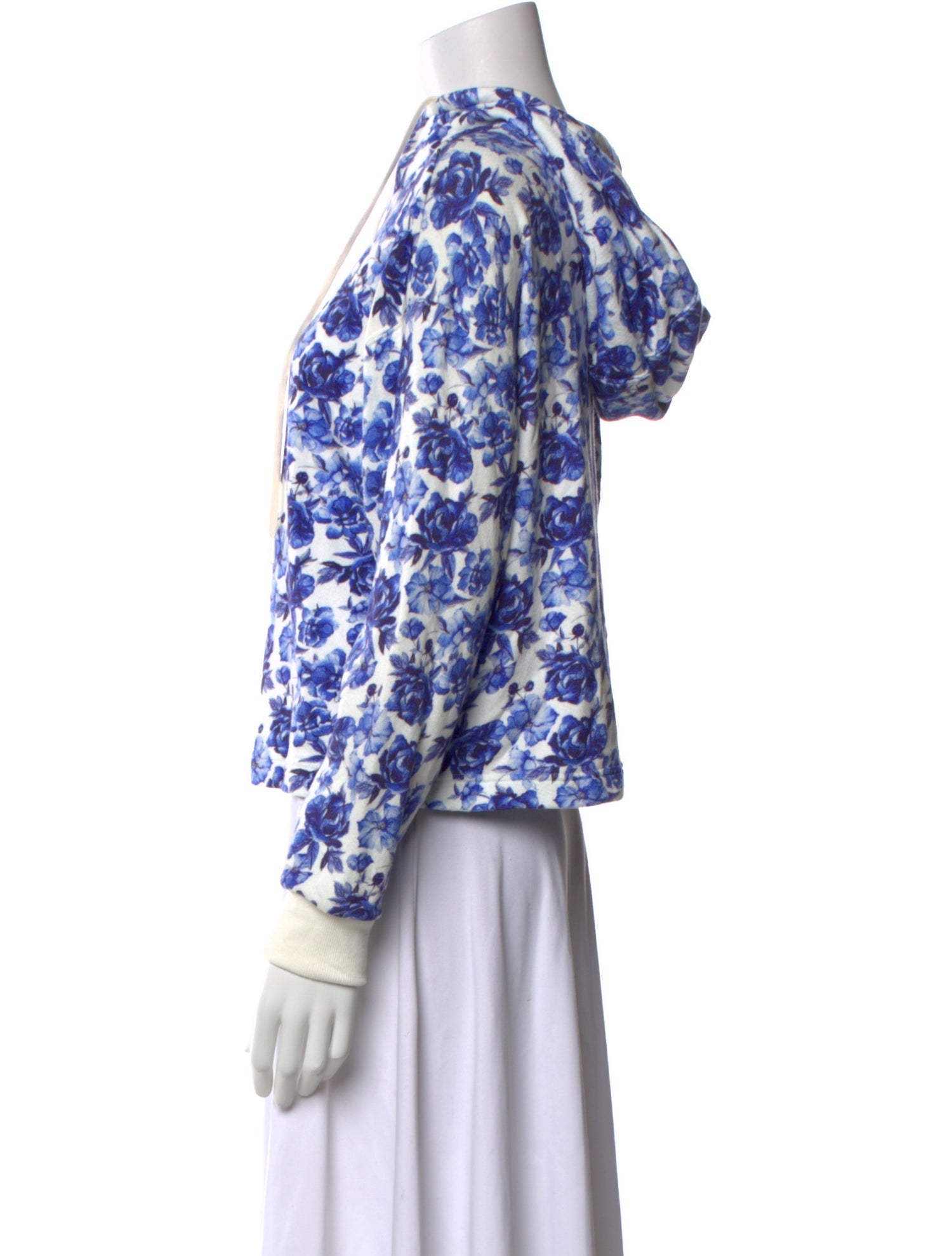 Alice + Olivia Floral Print Mock Neck Sweatshirt