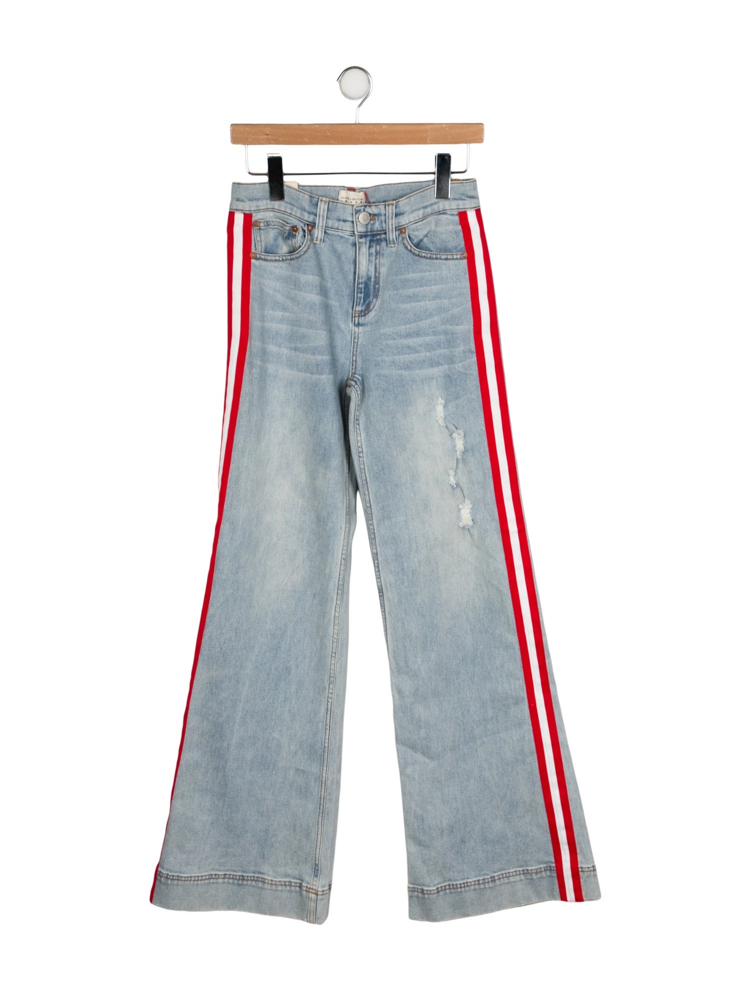 Alice + Olivia Mid-Rise Wide Leg Jeans w/ Tags