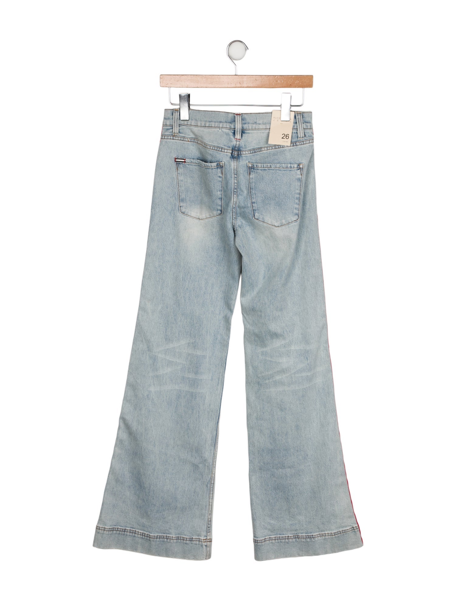 Alice + Olivia Mid-Rise Wide Leg Jeans w/ Tags