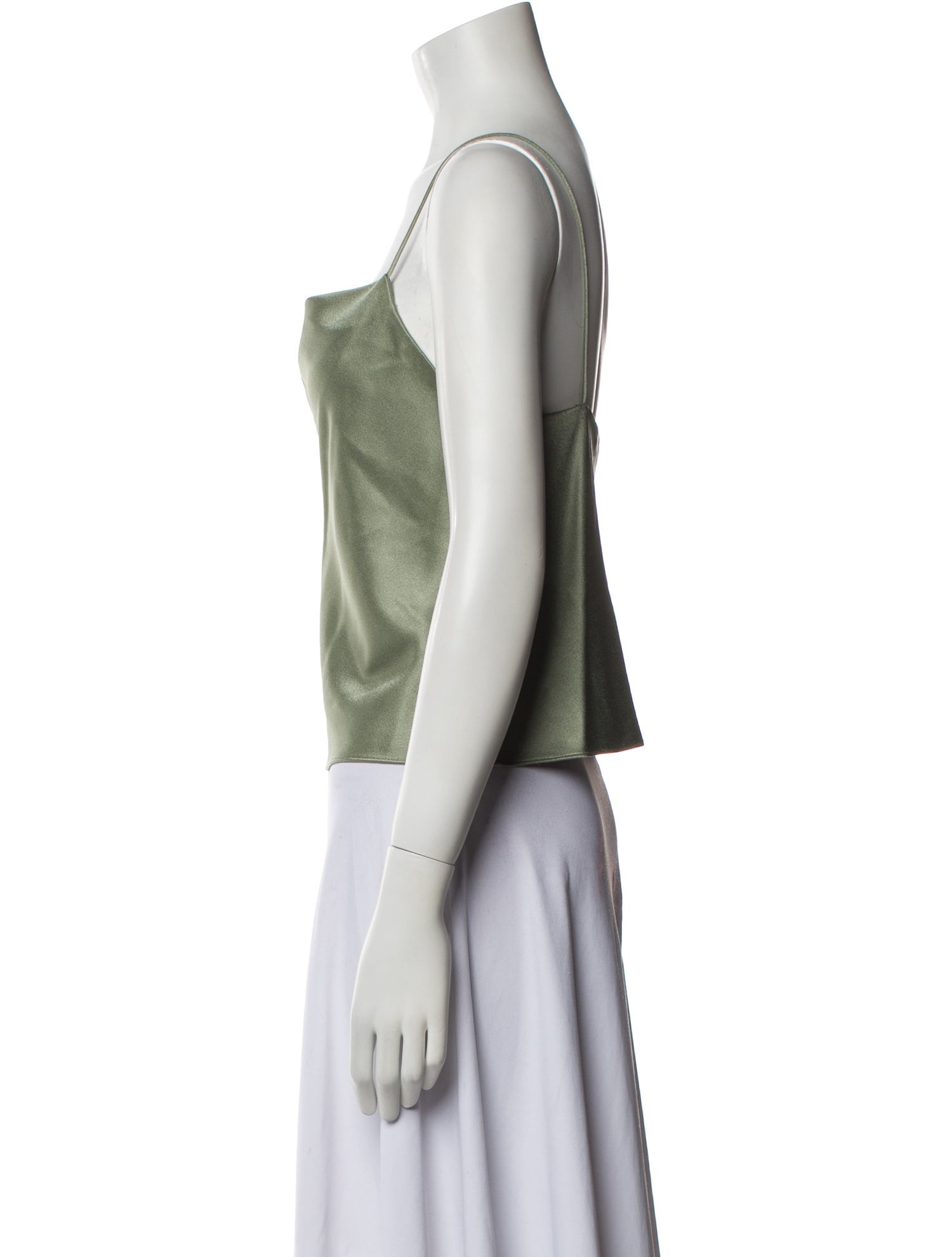 Alice + Olivia Square Neckline Sleeveless Crop Top