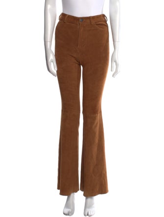 Alice + Olivia Leather Wide Leg Pants