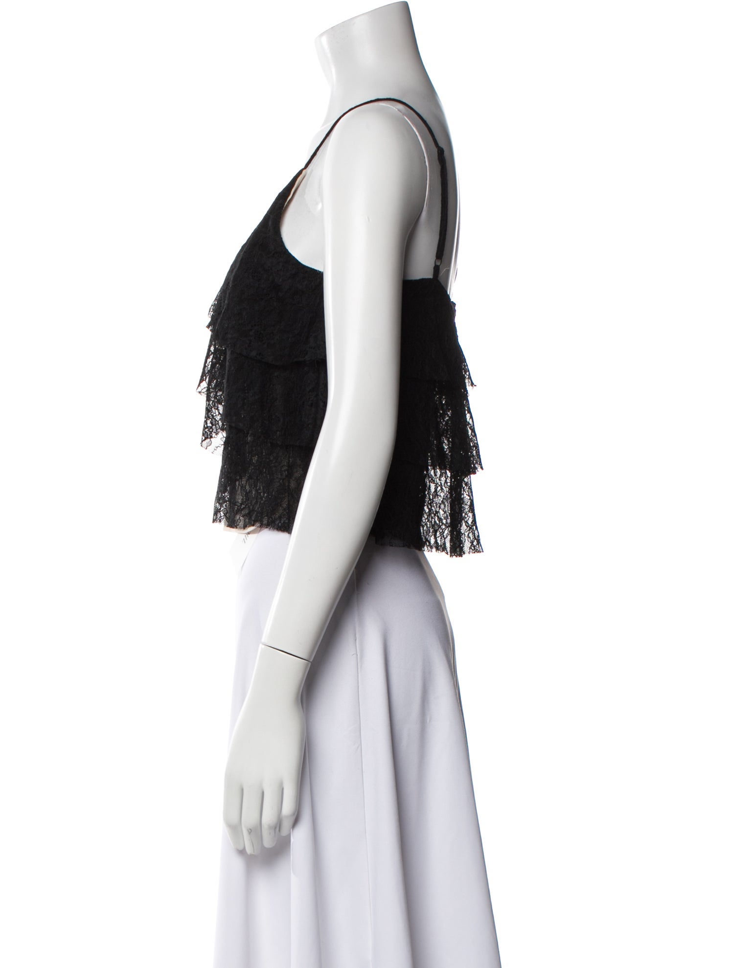 Alice + Olivia V-Neck Sleeveless Crop Top