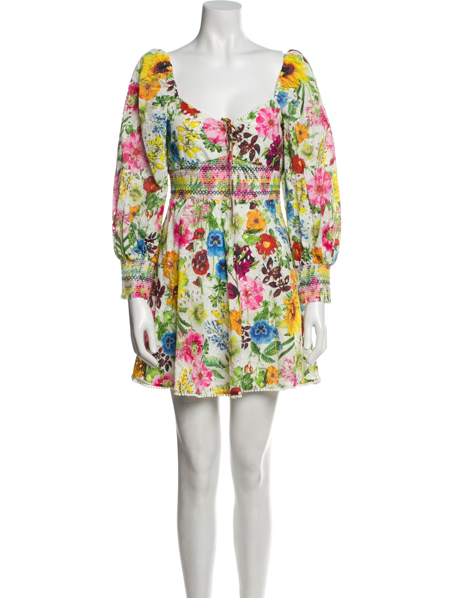 Alice + Olivia Floral Print Mini Dress w/ Tags