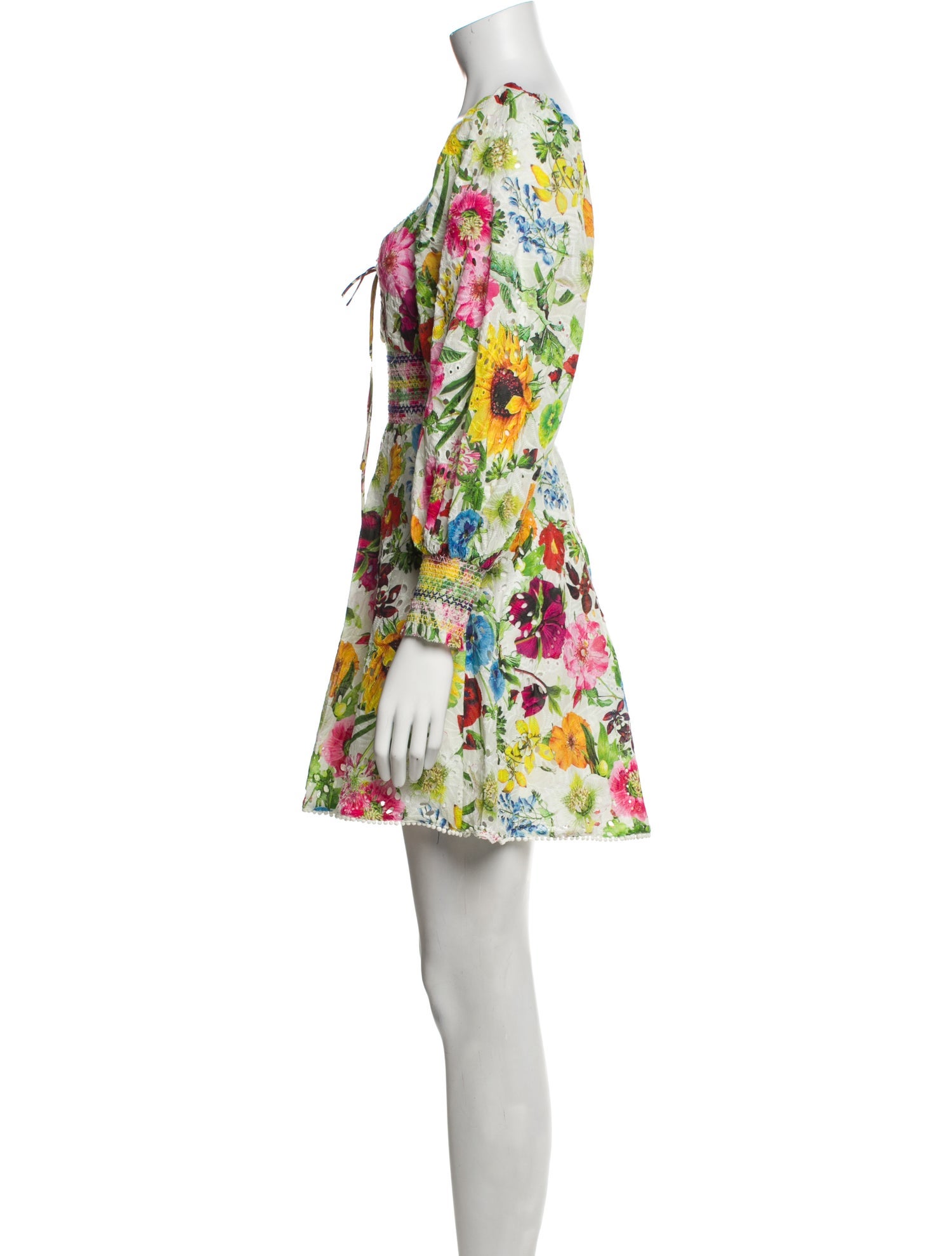 Alice + Olivia Floral Print Mini Dress w/ Tags