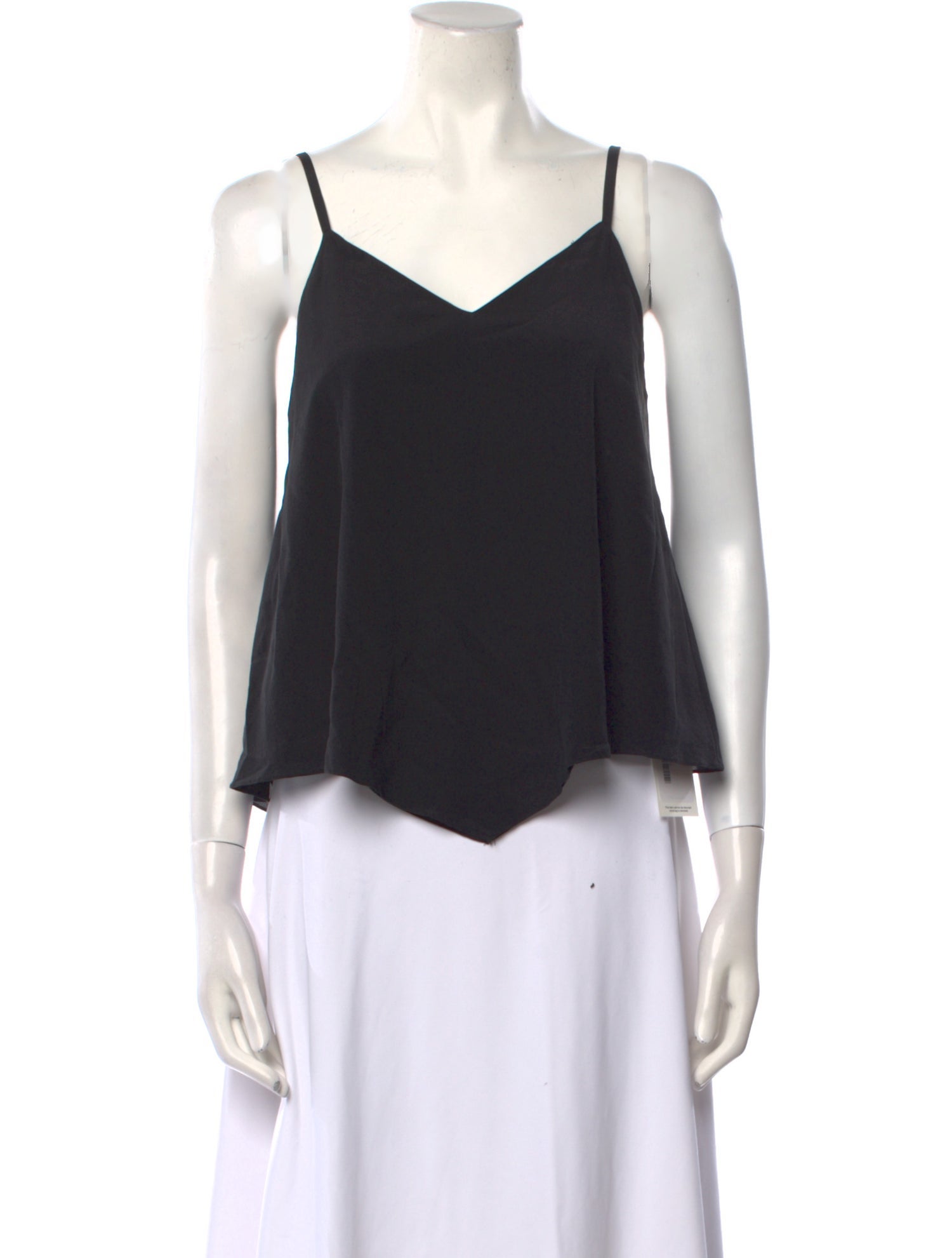 Alice + Olivia Silk V-Neck Crop Top