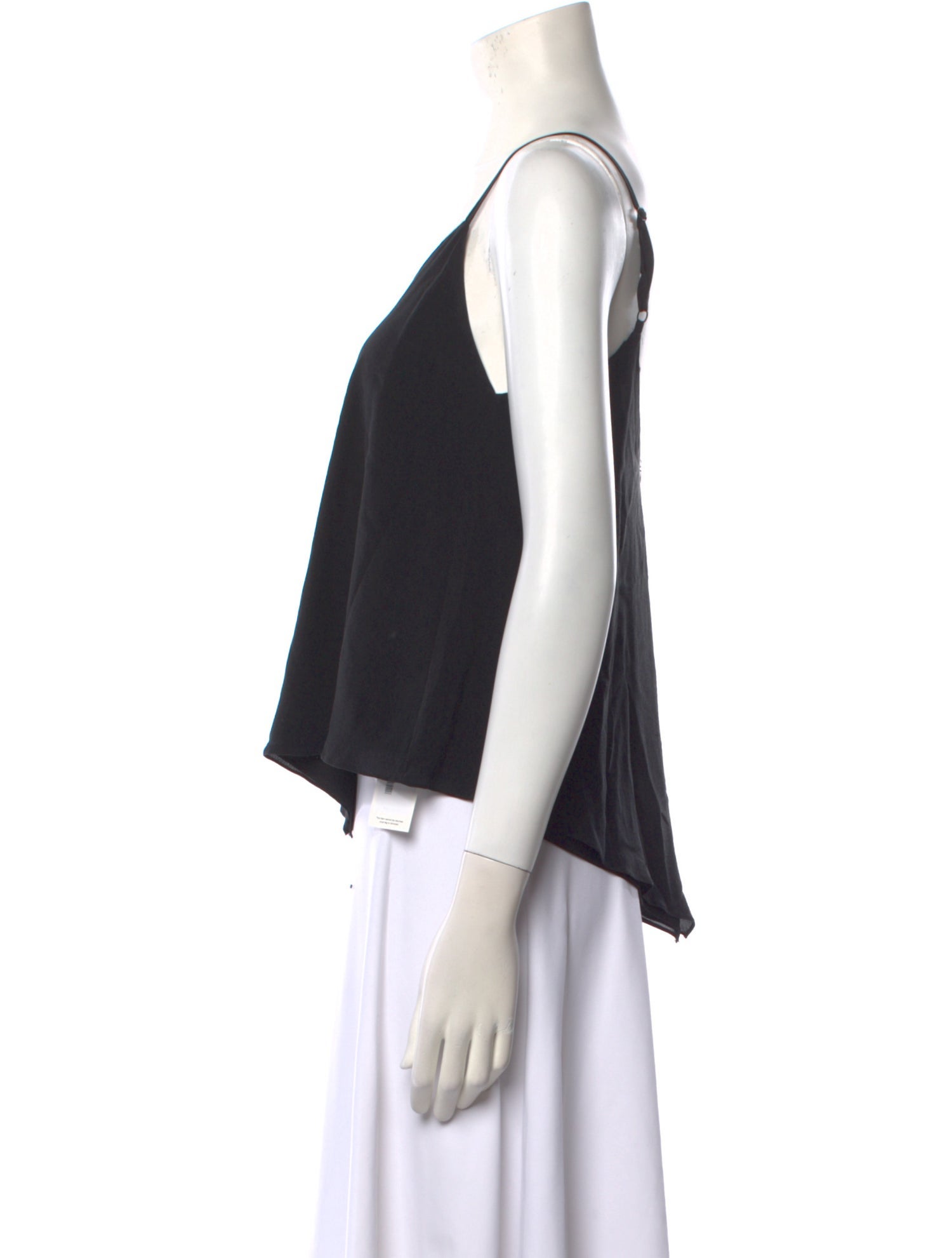 Alice + Olivia Silk V-Neck Crop Top