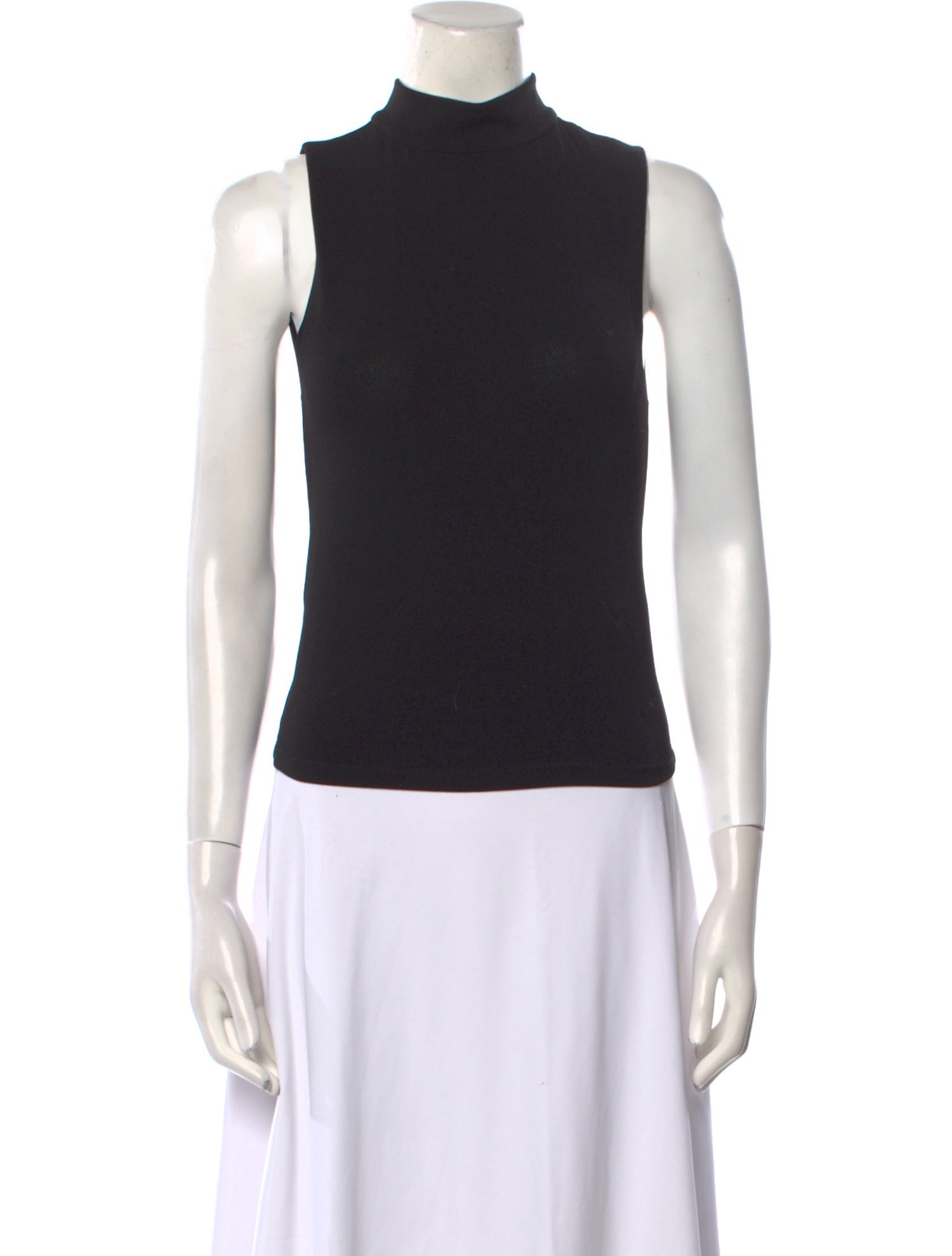 Alice + Olivia Mock Neck Sleeveless Top
