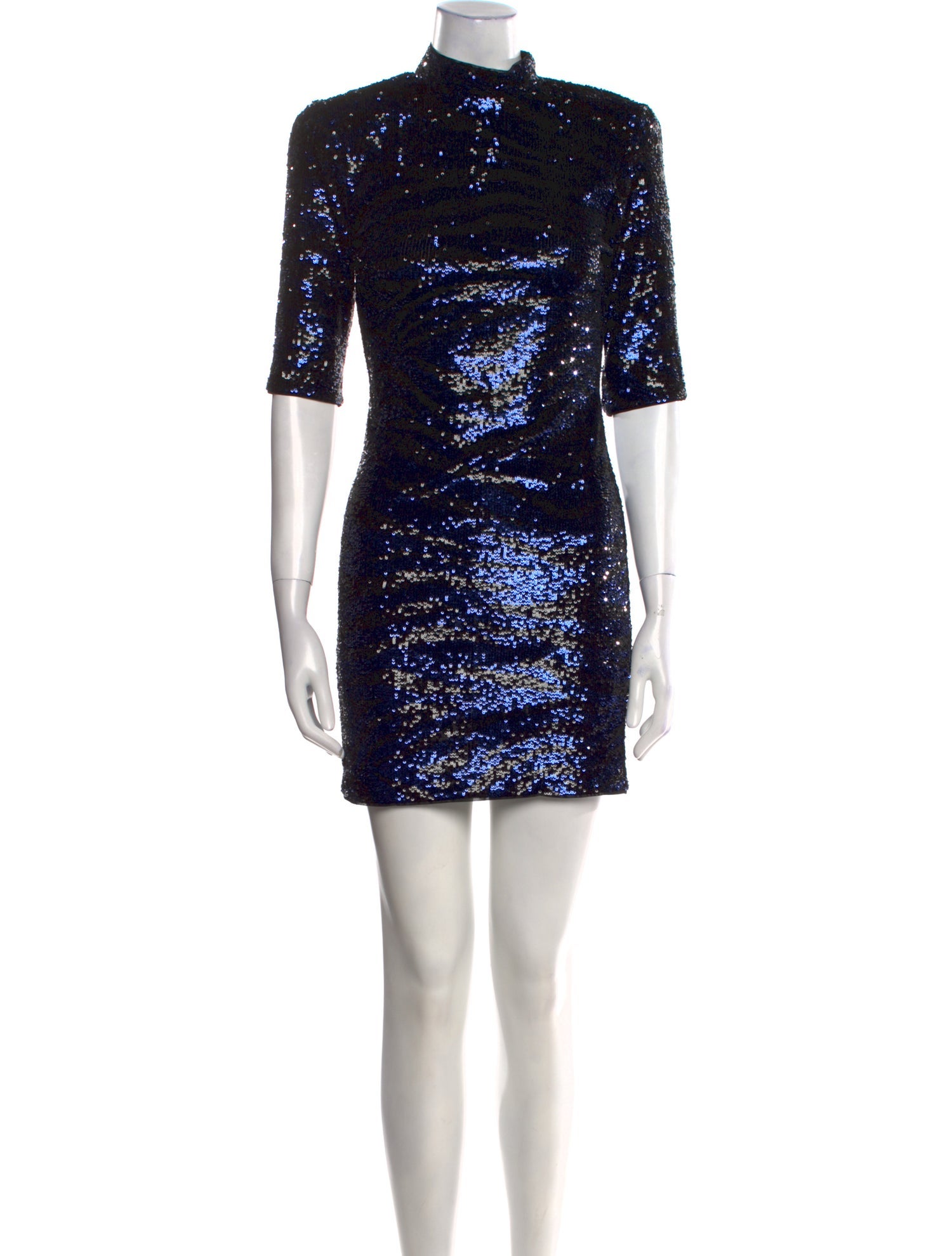 Alice + Olivia Mock Neck Mini Dress