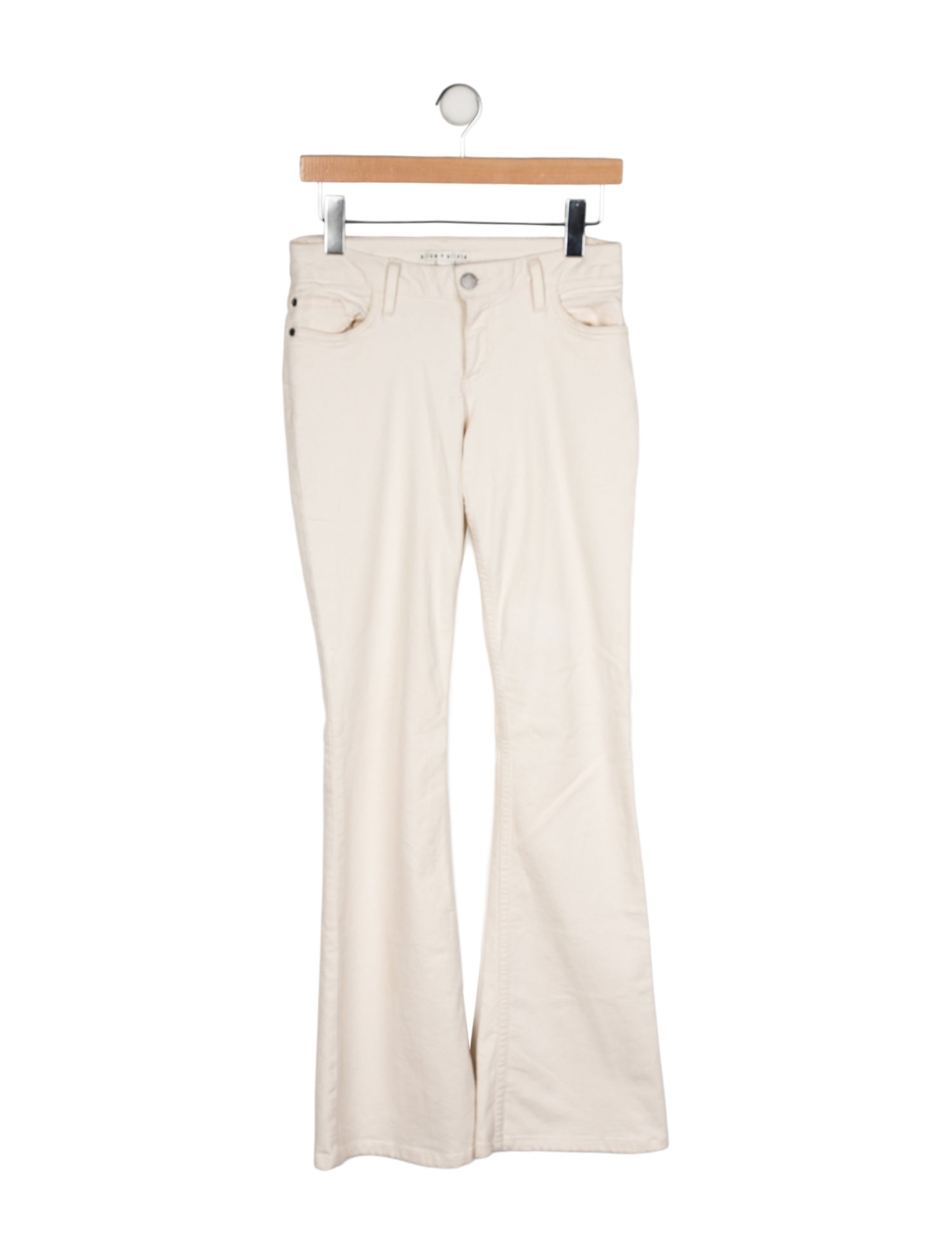 Alice + Olivia Mid-Rise Wide Leg Jeans