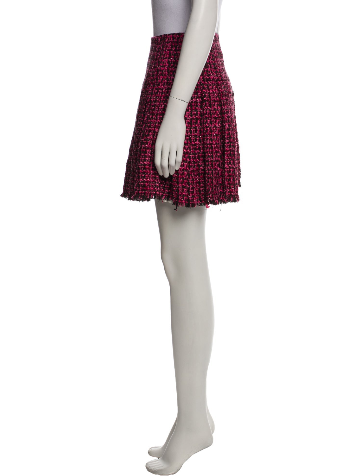 Alice + Olivia Tweed Pattern Mini Skirt w/ Tags