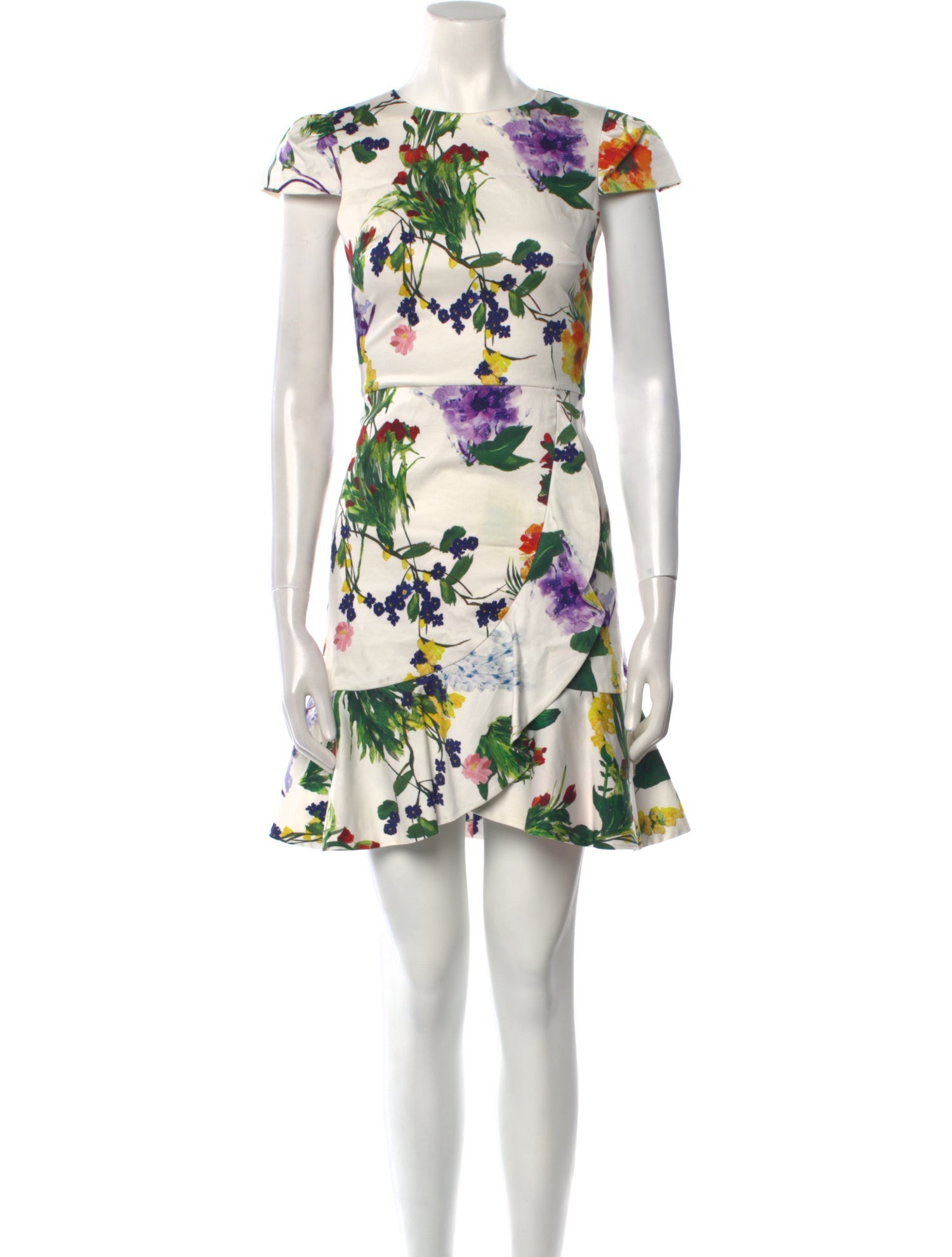 Alice + Olivia Floral Print Mini Dress