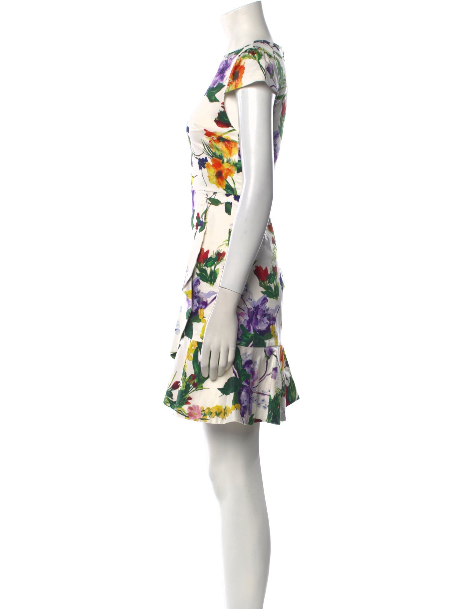 Alice + Olivia Floral Print Mini Dress
