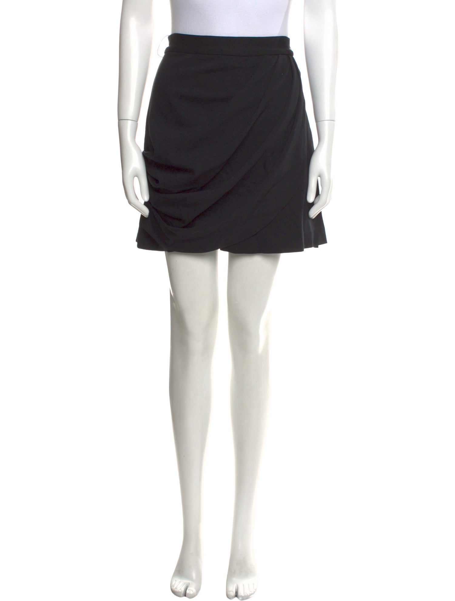 Alice + Olivia Pleated Accents Mini Skirt