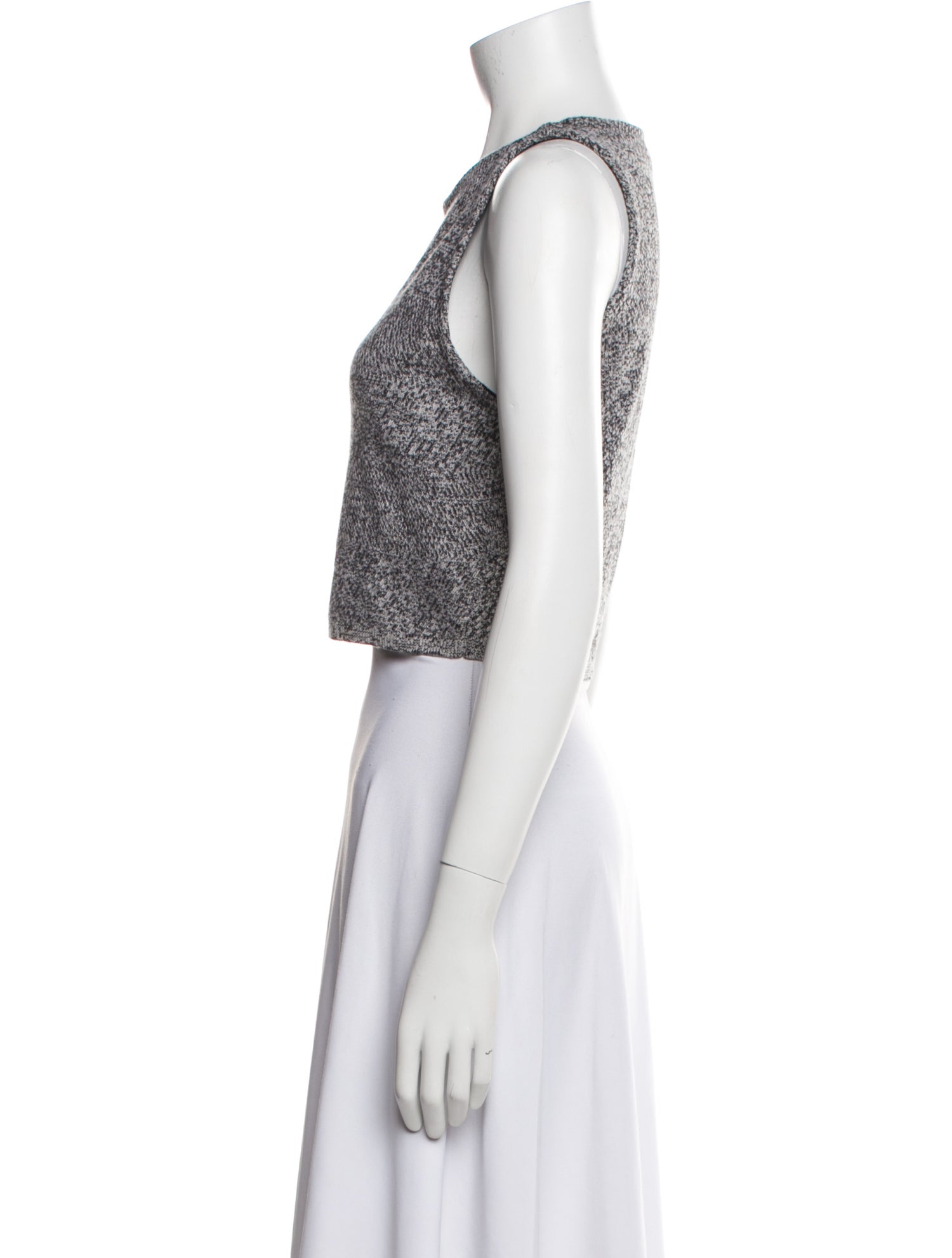 Alice + Olivia Wool Patterned Crop Top