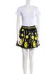 Alice + Olivia Graphic Print Sequin Embellishments Skirt Set