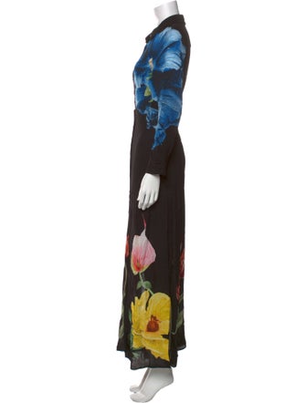Alice + Olivia Floral Print Long Dress