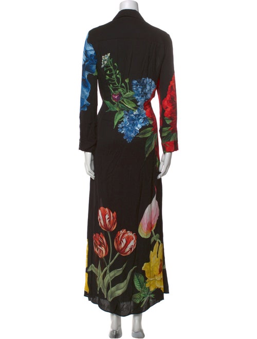 Alice + Olivia Floral Print Long Dress