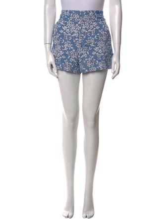 Alice + Olivia Floral Print Mini Shorts