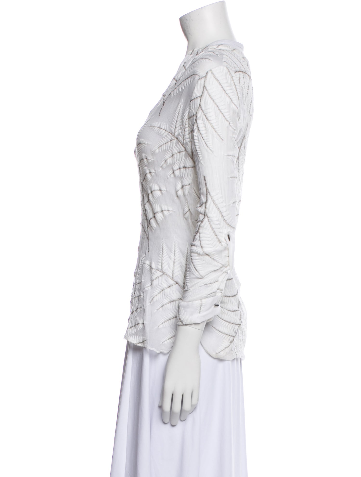 Alice + Olivia Silk V-Neck Top