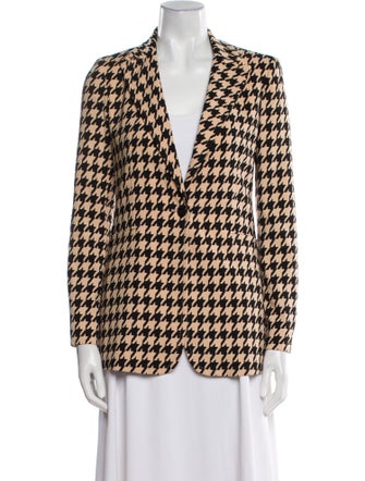 Alice + Olivia Houndstooth Print Blazer