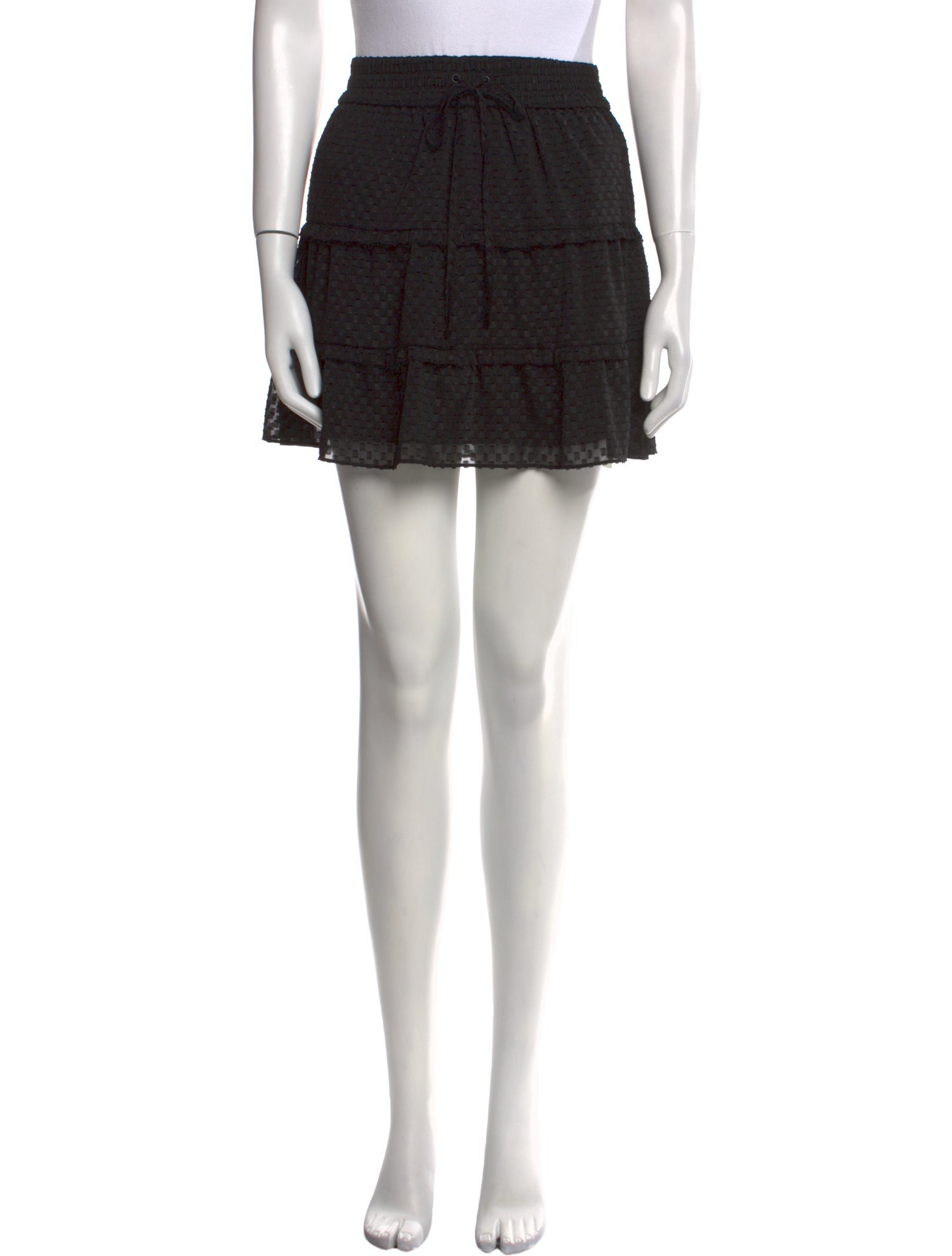 Alice + Olivia Ruffle Embellishment Mini Skirt