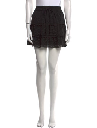 Alice + Olivia Ruffle Embellishment Mini Skirt