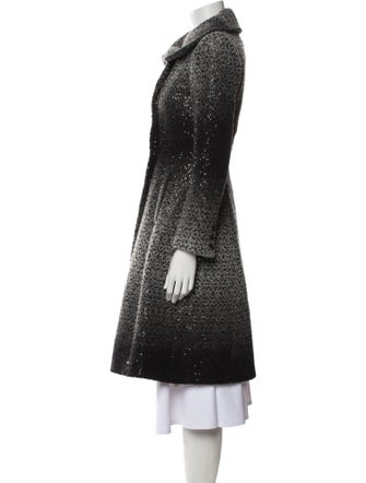 Alice + Olivia Wool Tweed Pattern Coat