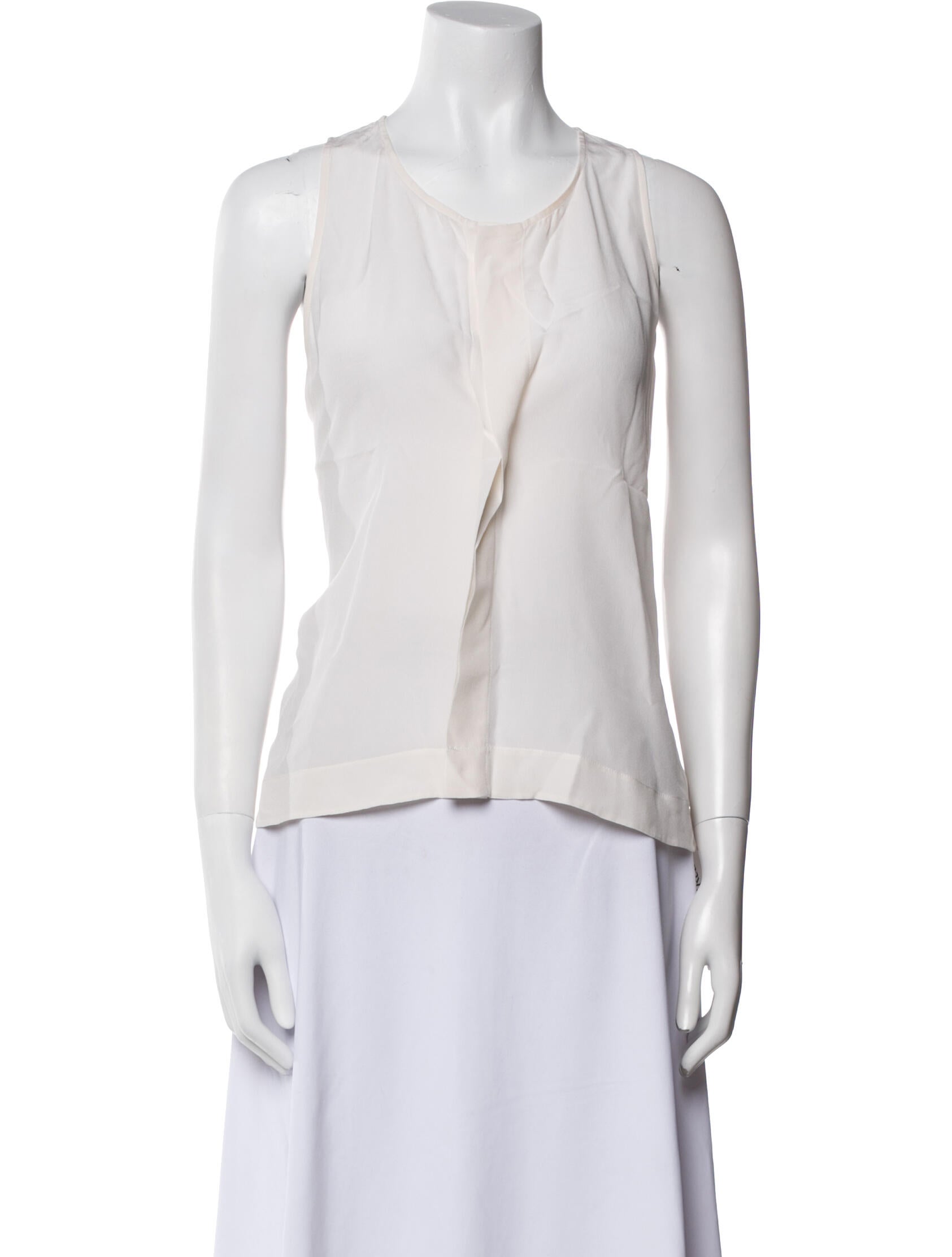 Alice + Olivia Silk V-Neck Top