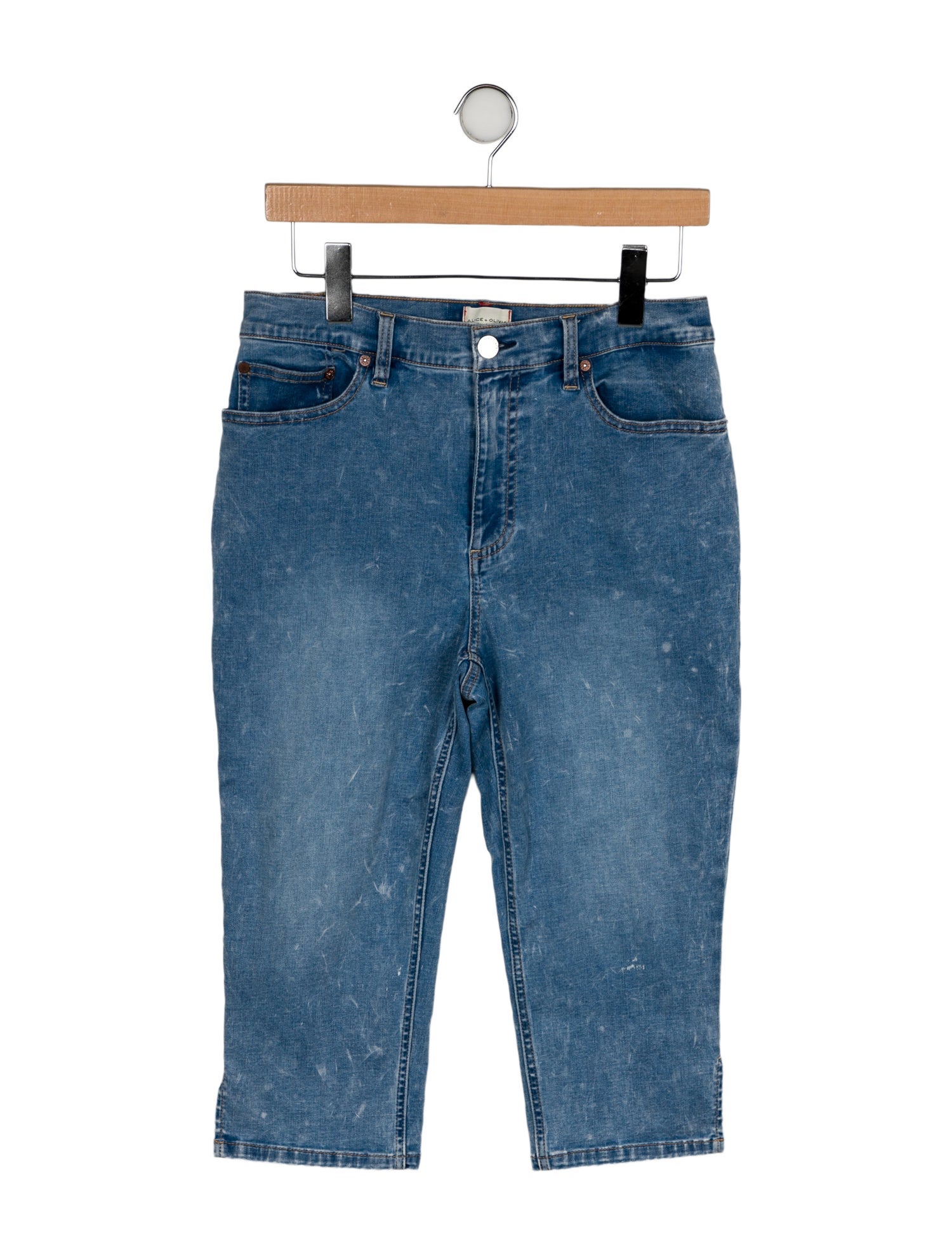 Alice + Olivia High-Rise Straight Leg Jeans