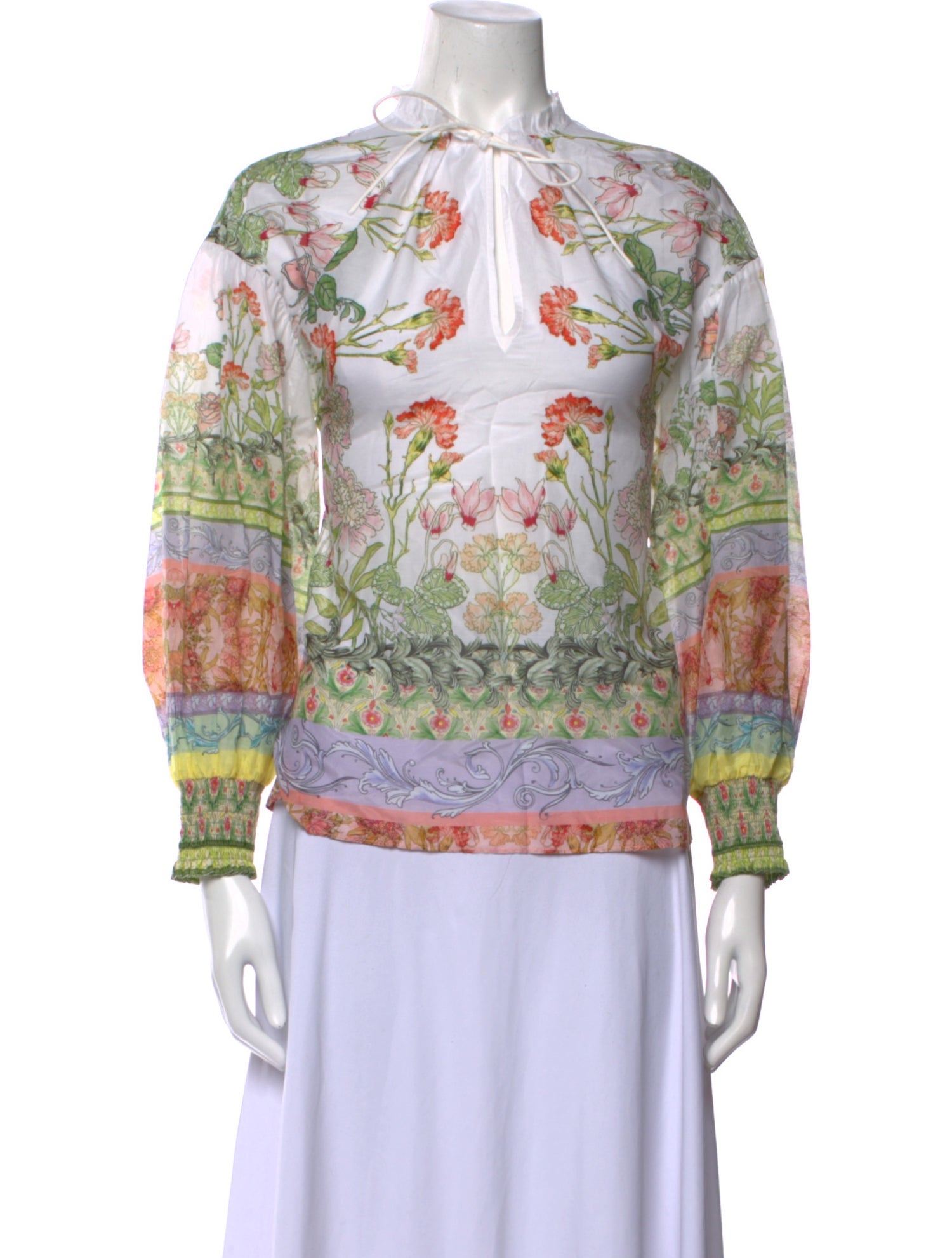 Alice + Olivia Printed Mock Neck Sweatshirt