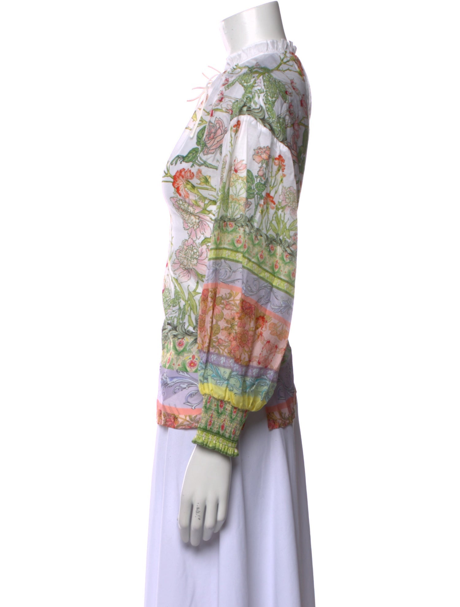 Alice + Olivia Printed Mock Neck Sweatshirt