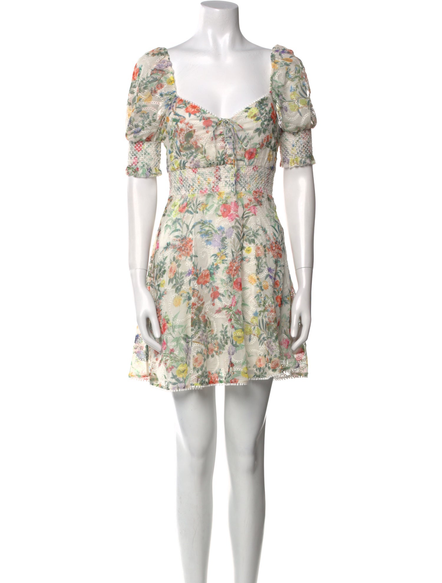 Alice + Olivia Floral Print Mini Dress w/ Tags