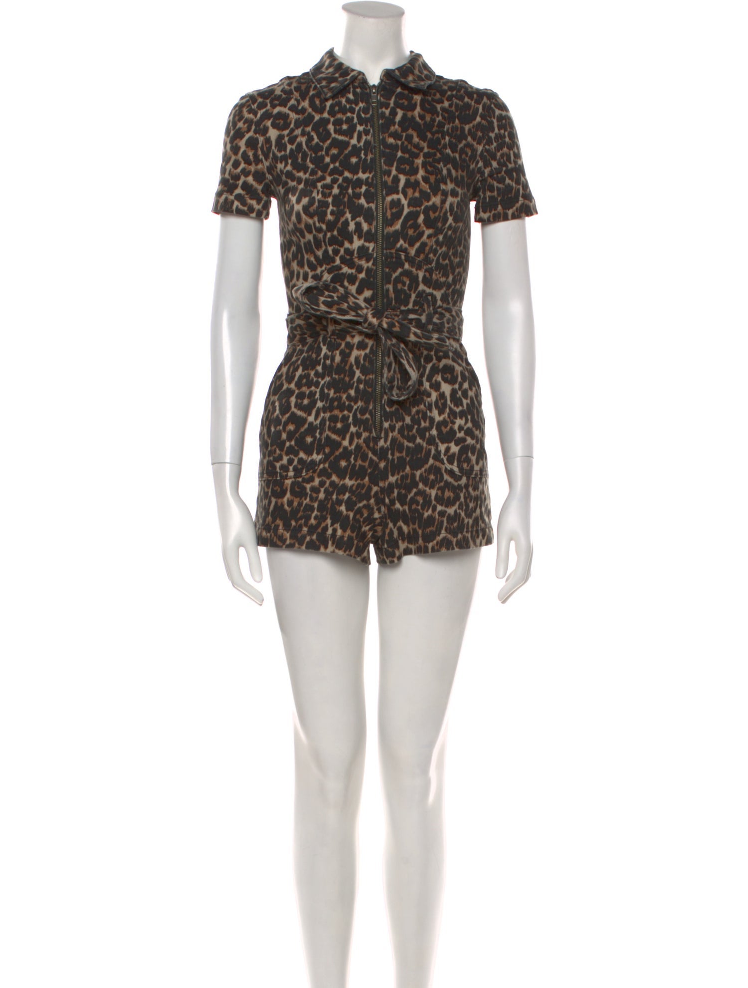 Alice + Olivia Animal Print Romper