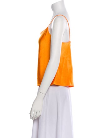 Alice + Olivia Square Neckline Sleeveless Crop Top