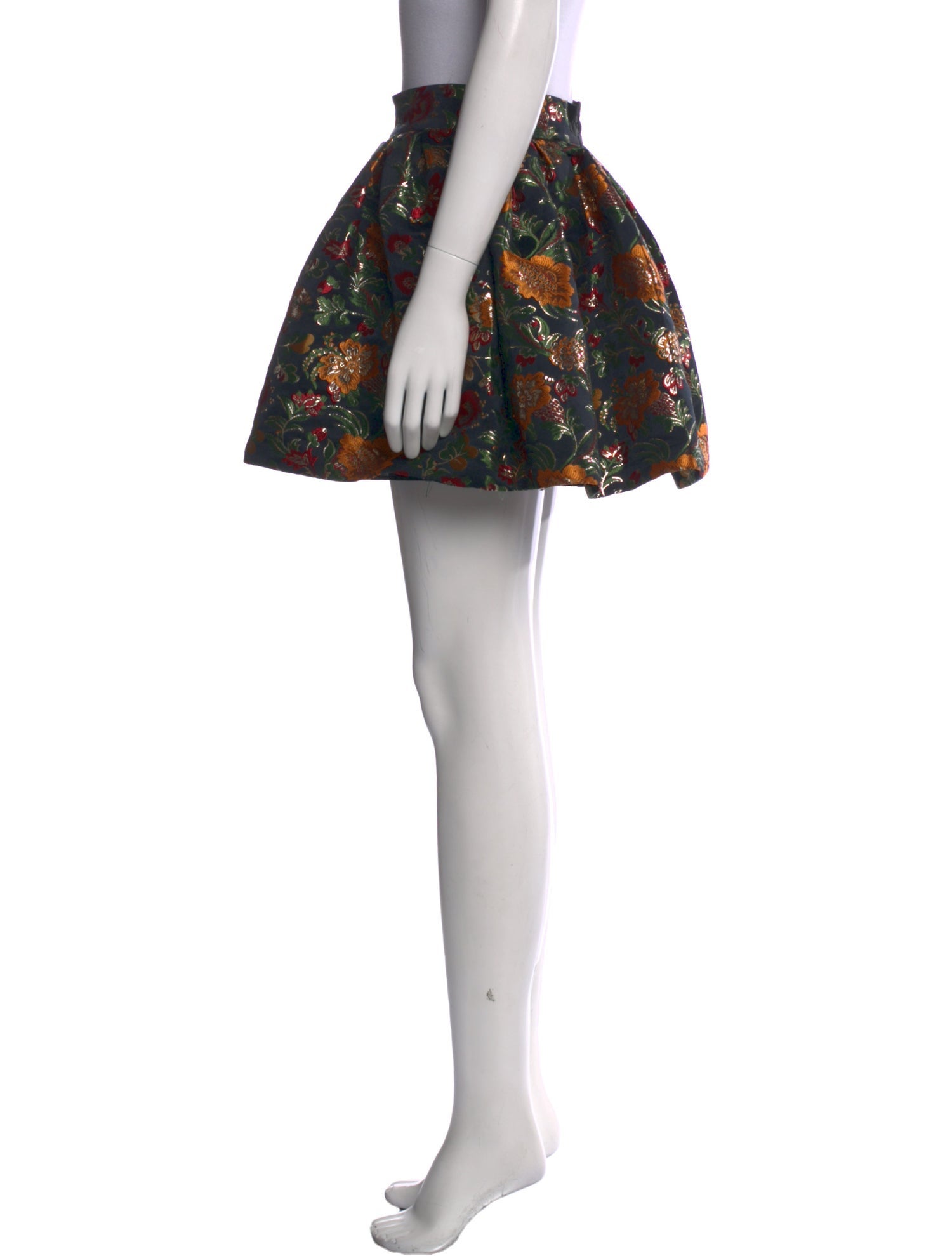 Alice + Olivia Floral Print Mini Skirt