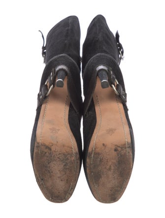 Alice + Olivia Leather Lace-Up Boots