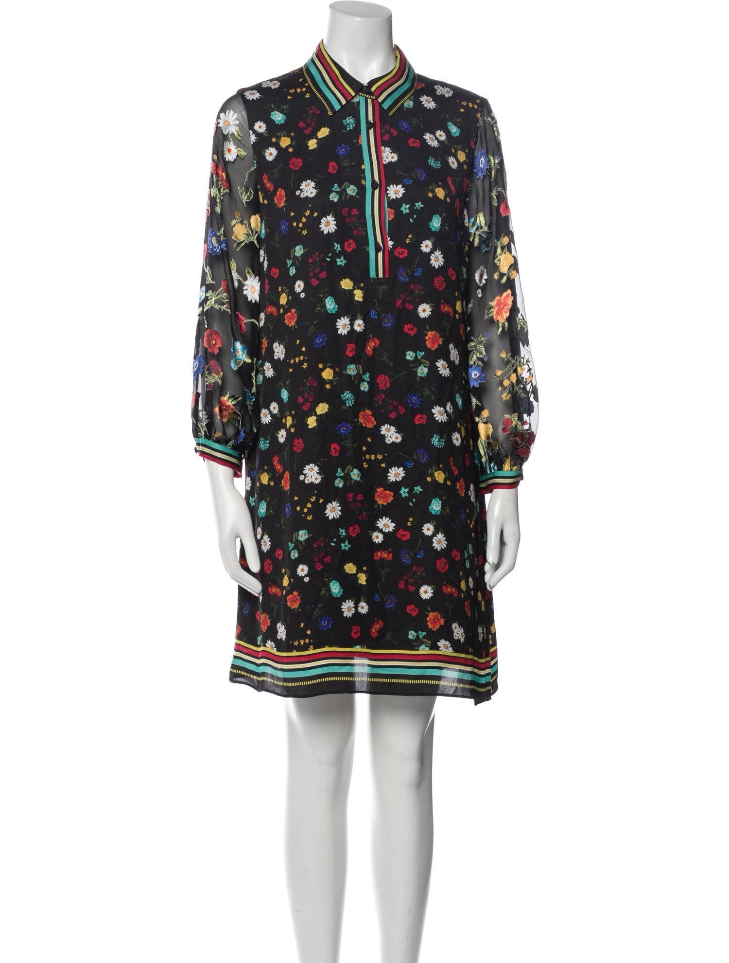 Alice + Olivia Floral Print Mini Dress