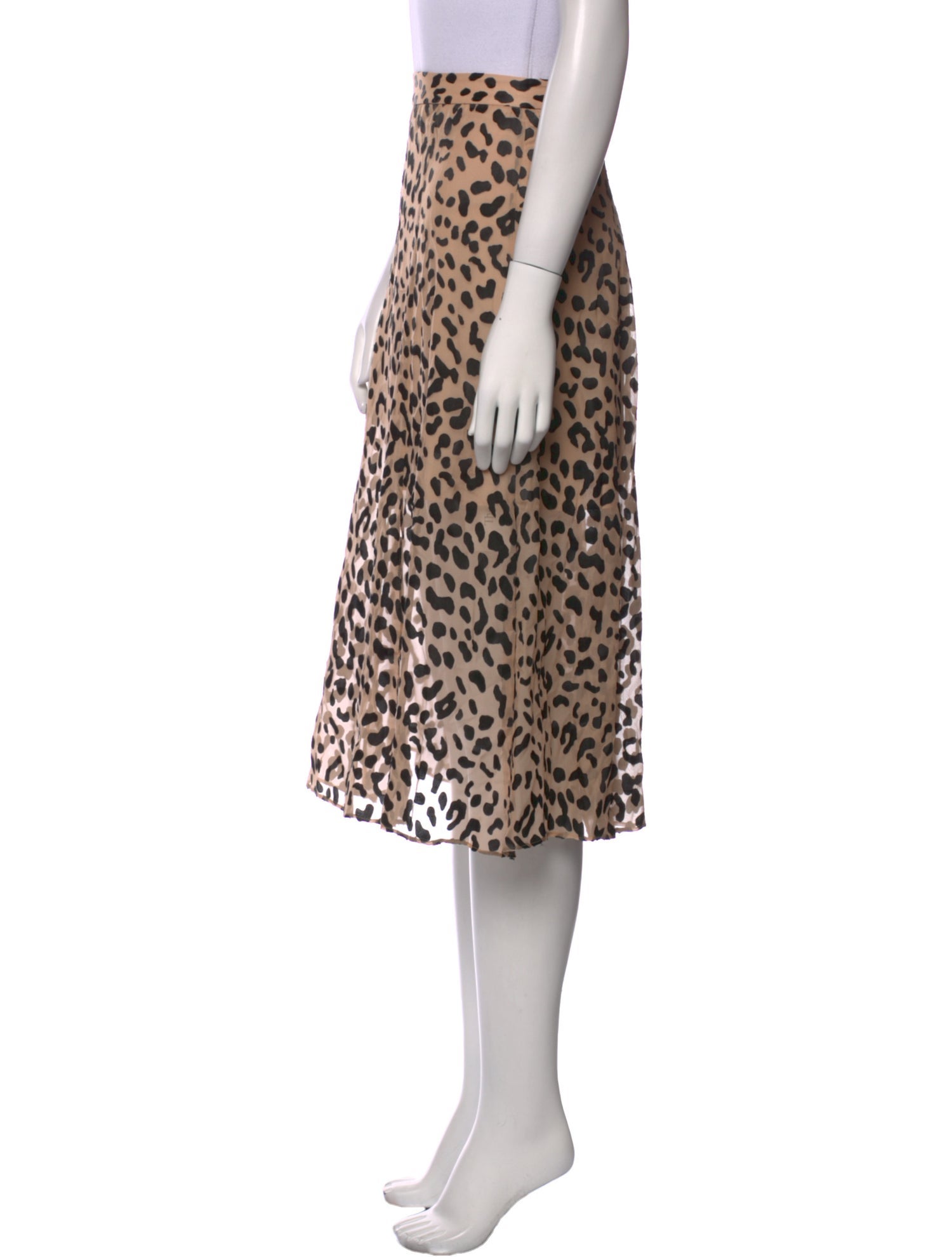 Alice + Olivia Animal Print Midi Length Skirt w/ Tags