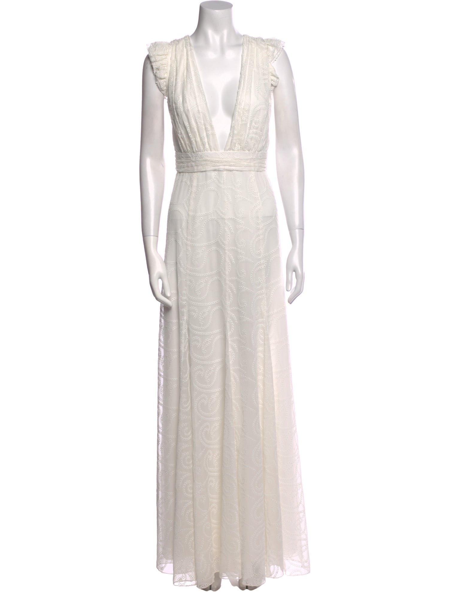 Alice + Olivia V-Neck Long Dress