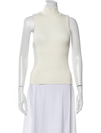 Alice + Olivia Turtleneck Sleeveless Top