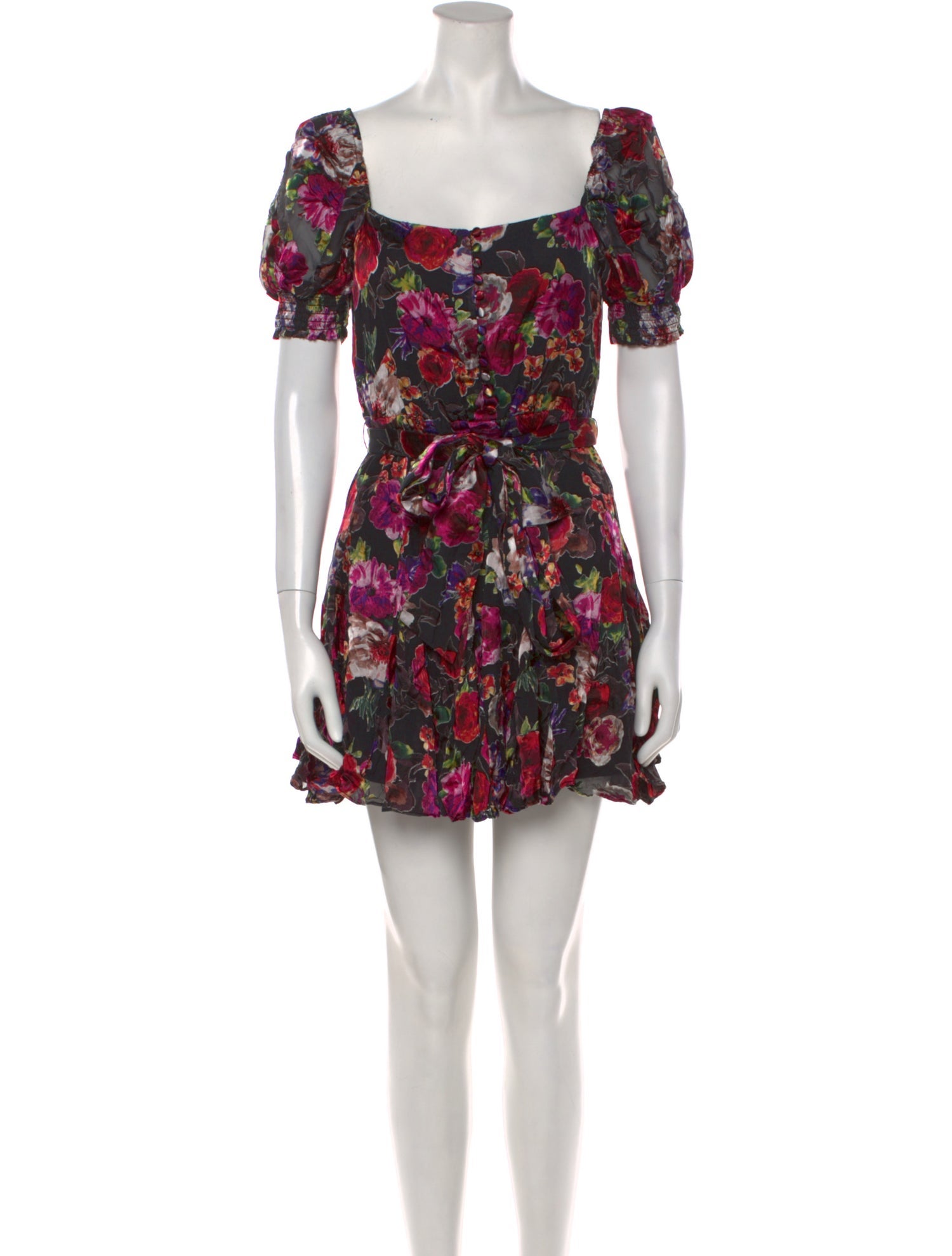 Alice + Olivia Floral Print Mini Dress