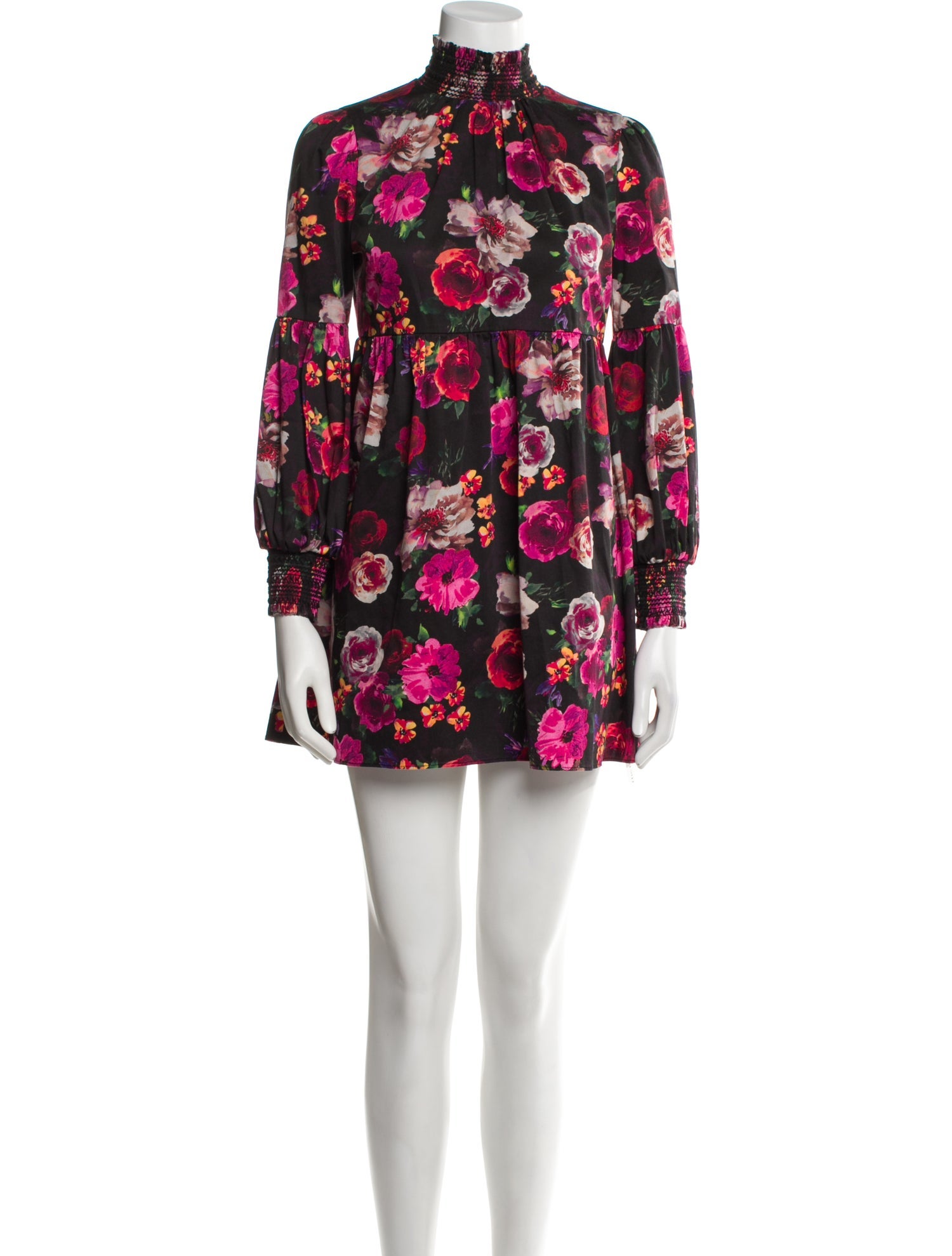 Alice + Olivia Floral Print Mini Dress