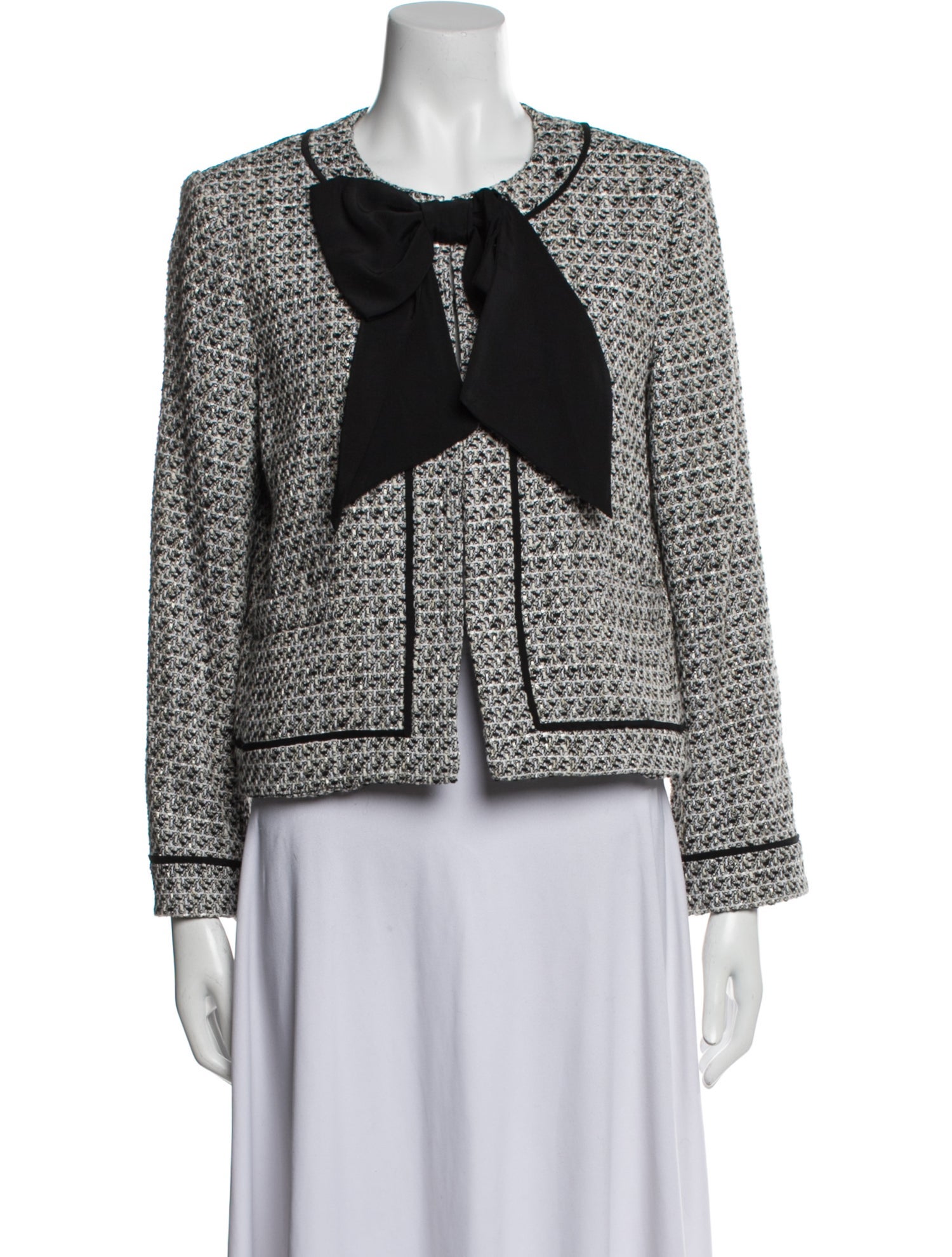 Alice + Olivia Tweed Pattern Evening Jacket