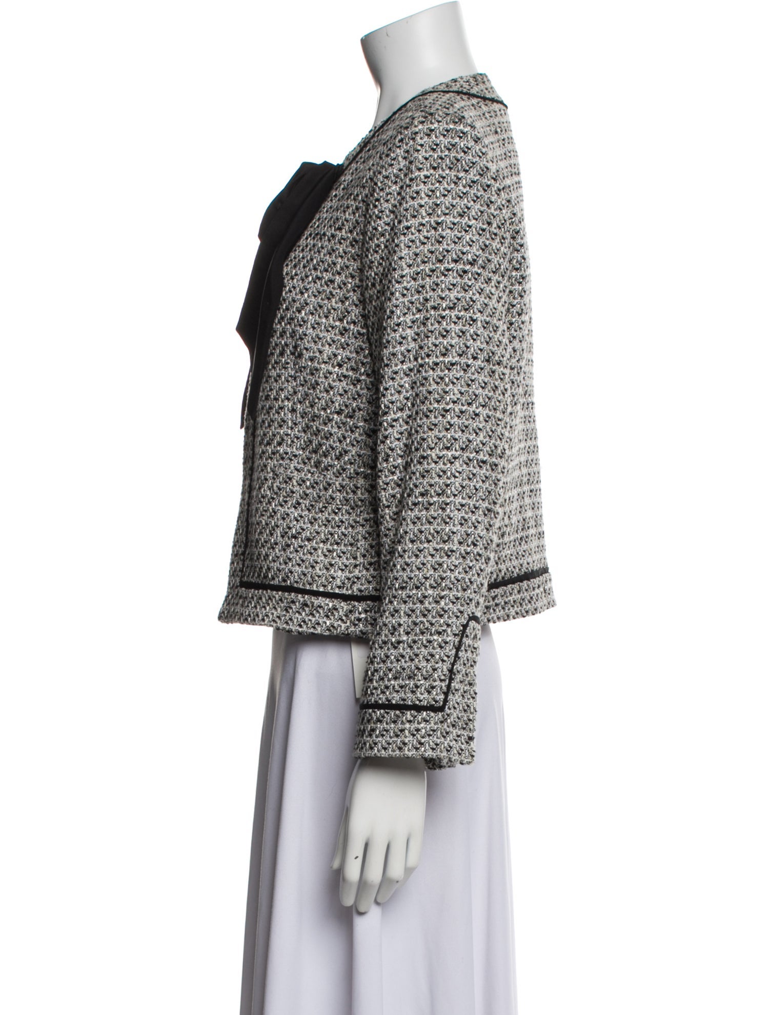 Alice + Olivia Tweed Pattern Evening Jacket